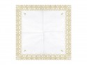 20 Serviettes de communion avec ornement - 33x33cm - or