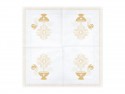 20 Serviettes de baptême - 33x33cm - or