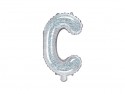 Ballon mylar Lettre ''C''- 35cm - holographique