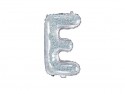 Ballon mylar lettre ''E''- 35cm - holographique