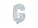 Ballon mylar lettre ''G''- 35cm - holographique