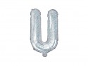 Ballon mylar Lettre ''U''- 35cm - holographique