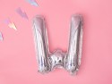 Ballon mylar lettre ''W''- 35cm - holographique