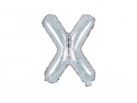 Ballon mylar lettre ''X''- 35cm - holographique