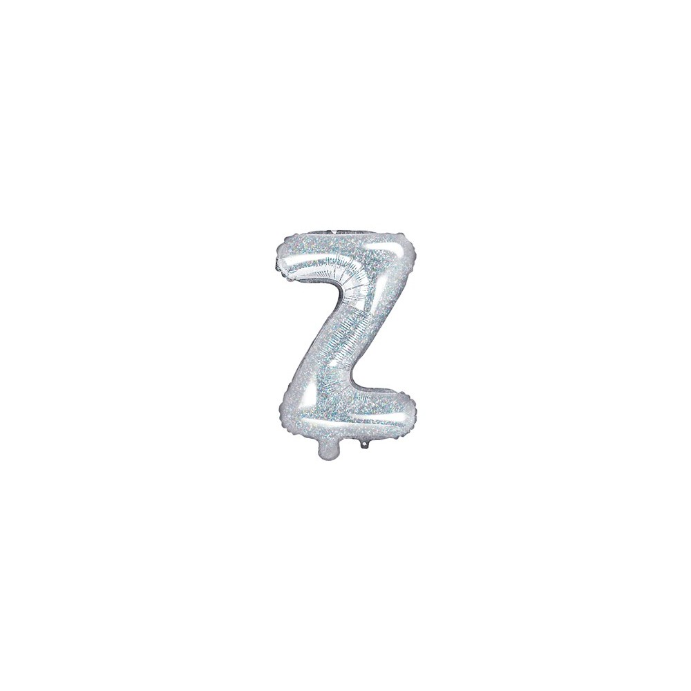 Ballon mylar lettre ''Z''- 35cm - holographique