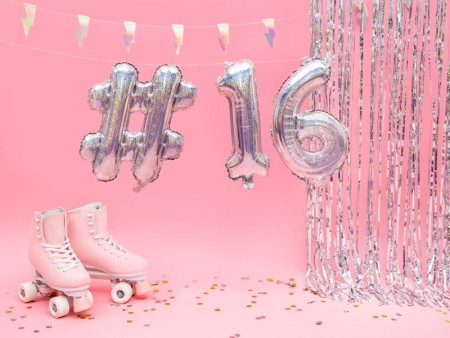 Ballon mylar hashtag- 35cm...