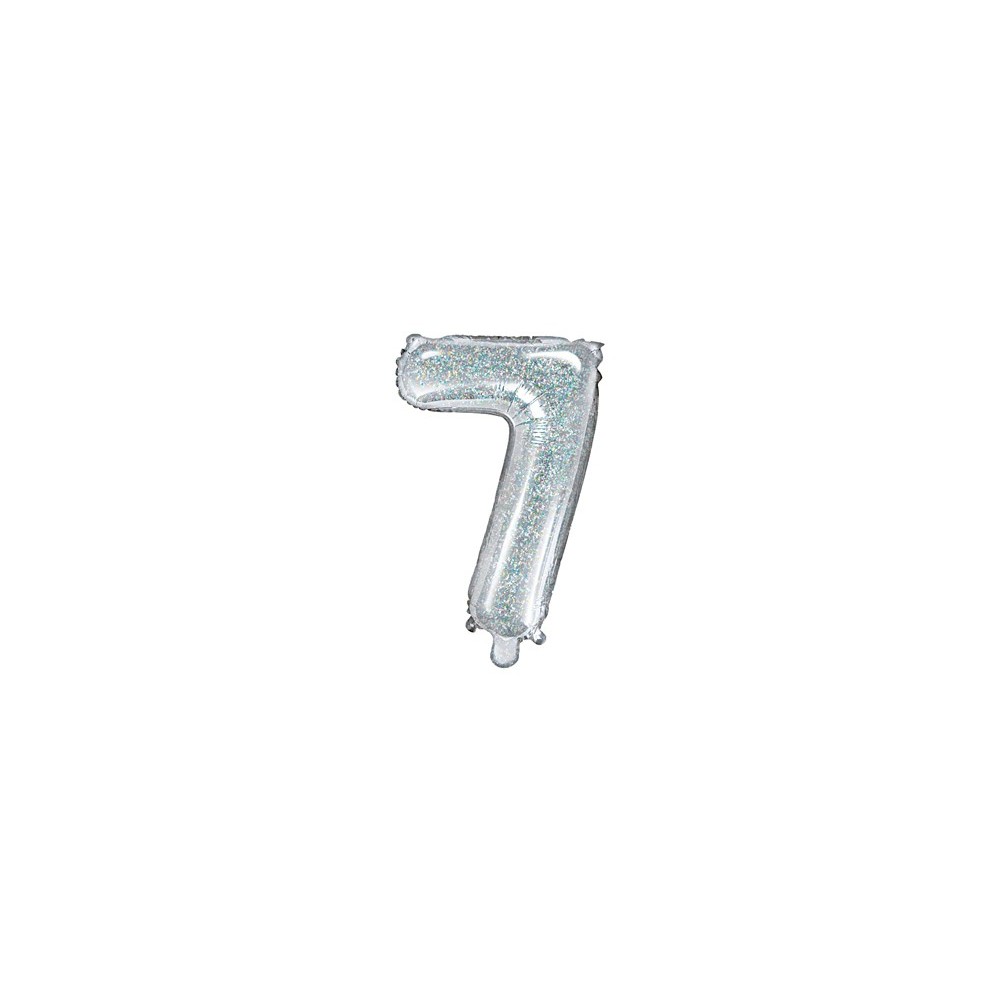 Ballon mylar Chiffre ''7''- 35cm - holographique