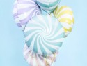 Ballon mylar Bonbon - 35cm - bleu clair