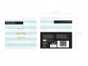 20 Serviettes de table Yummy - Live Laugh Love - bleu clair