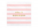 20 Serviettes de table Yummy - Hello Gorgeous - rose clair