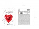 Ballon mylar coeur - 61cm - rouge