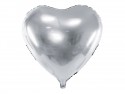 Ballon mylar Coeur - 61cm - argent