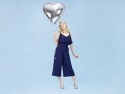 Ballon mylar Coeur - 61cm - argent