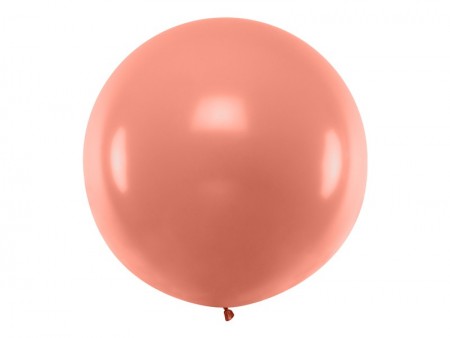 Ballon rond 1m - or rose...