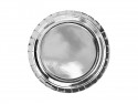 6 Assiettes rondes - argent - 23 cm