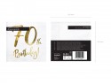 20 Serviettes de table 70e anniversaire - blanc