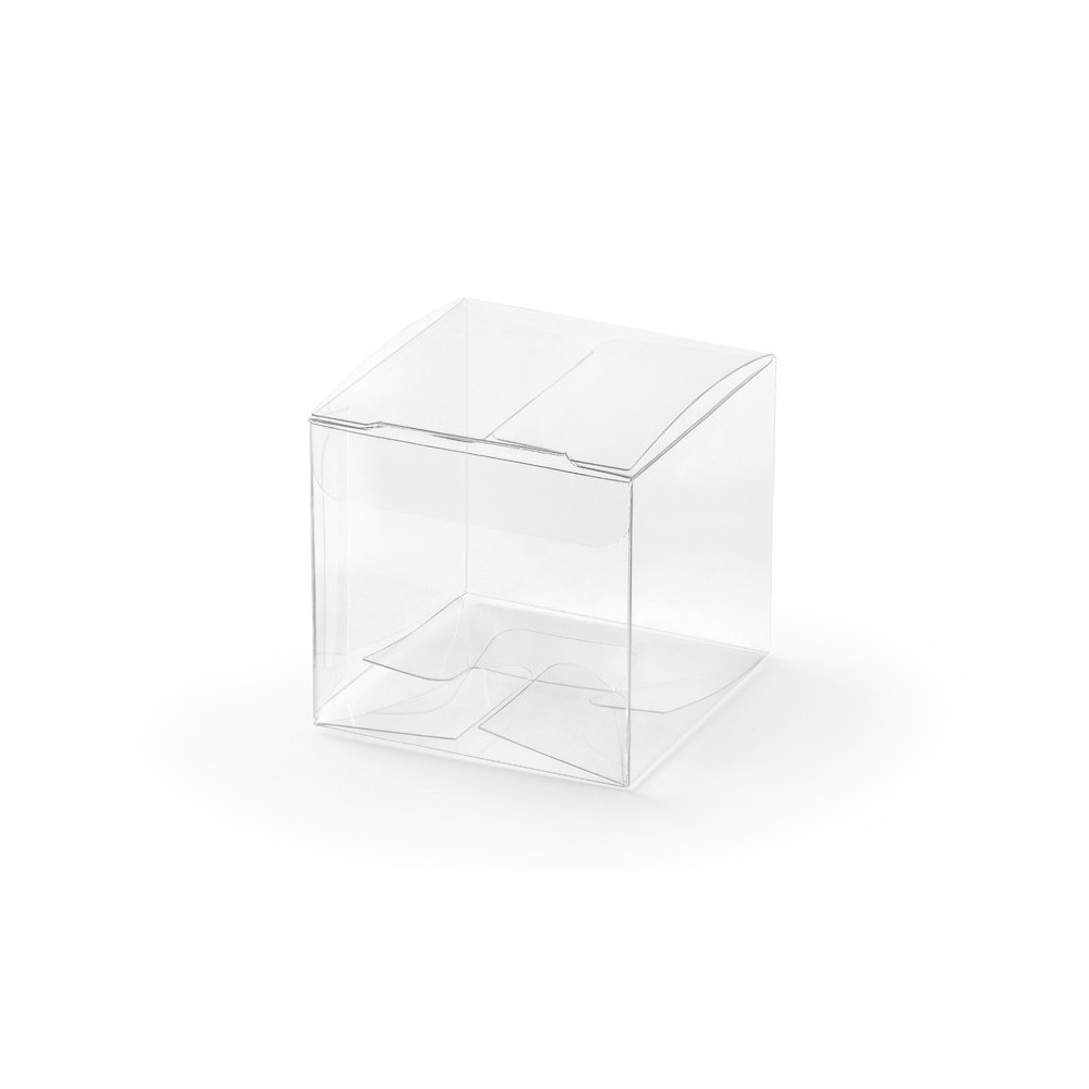 10 Boîtes carrées transparentes