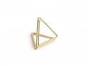 10 Porte -cartes Triangles - or