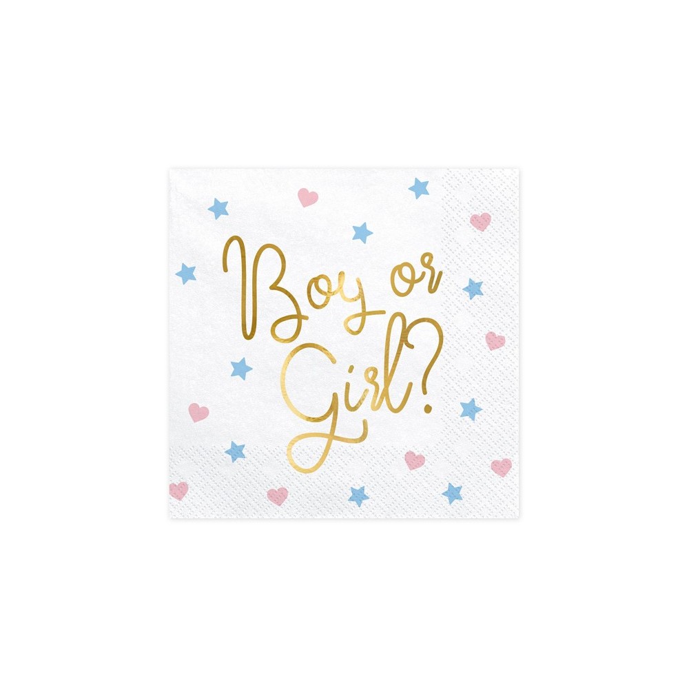 20 Serviettes de table - Boy or Girl?