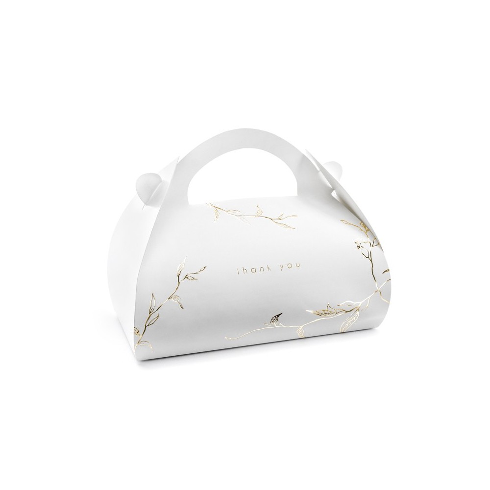 10 Boîtes à gâteaux décoratives - Brindilles - or