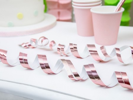 18 Serpentins - or rose