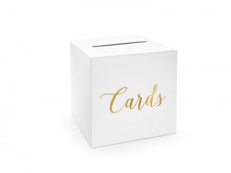 Urne de mariage - Cartes - or