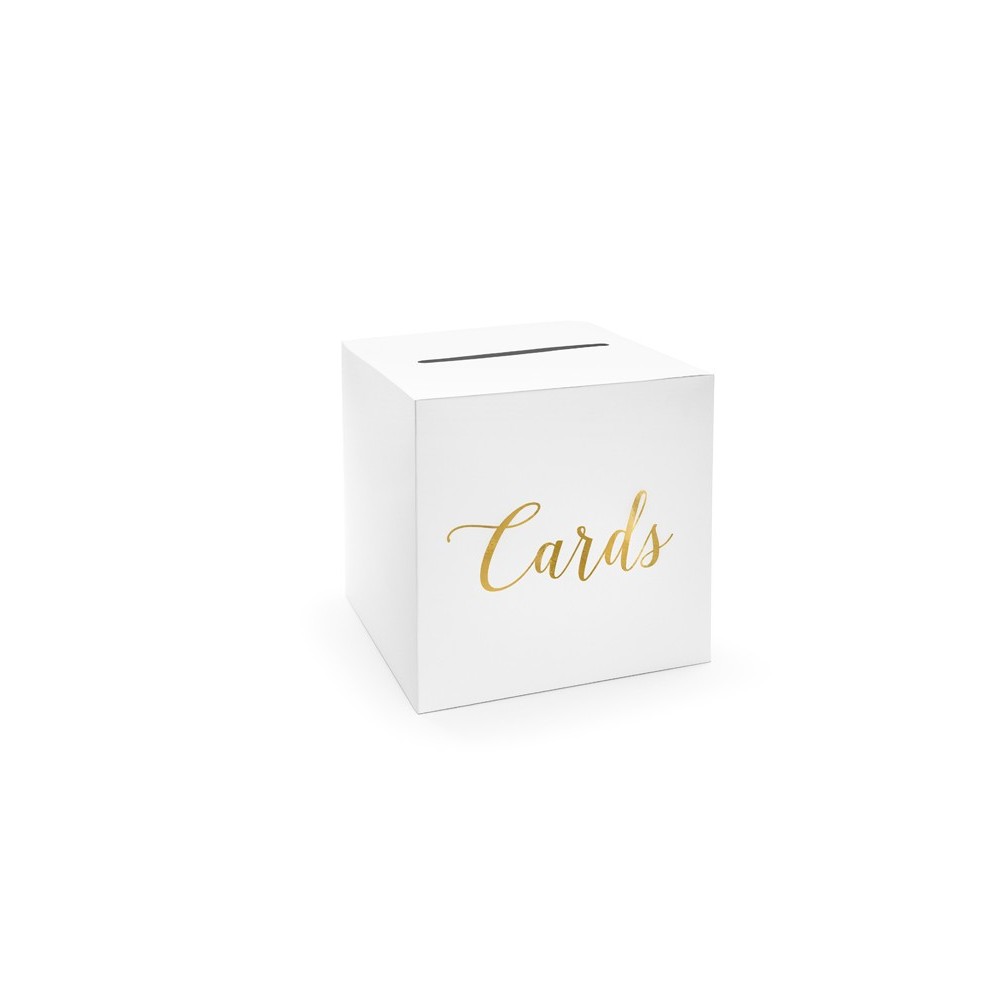 Urne de mariage - Cartes - or