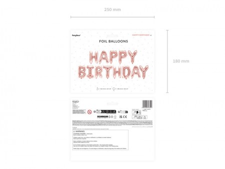 Ballon mylar Happy Birthday...