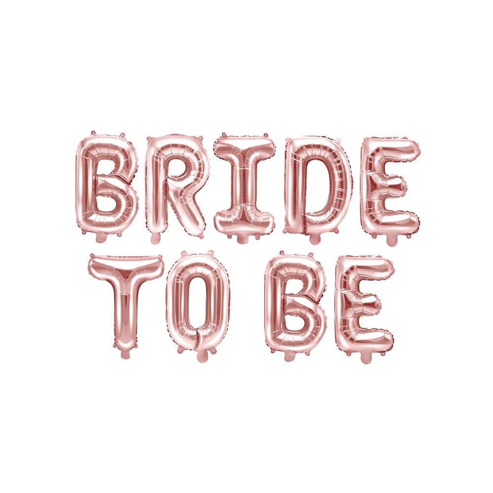 Ballon en mylar Future mariée - or rose