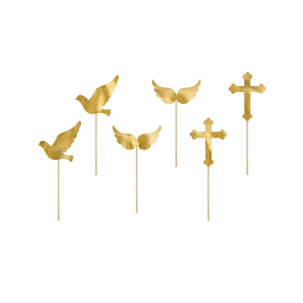 6 Garnitures pour petits gâteaux première communion