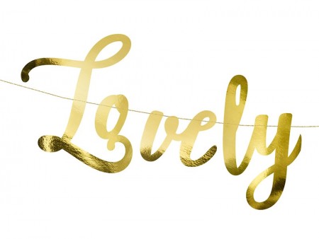 Bannière Lovely Swan - or