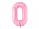 Ballon mylar Chiffre ''0''- 86cm - rose