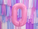 Ballon mylar Chiffre ''0''- 86cm - rose