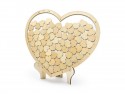 Livre d'or en bois - coeur
