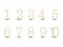 10 Numéros de table en bois