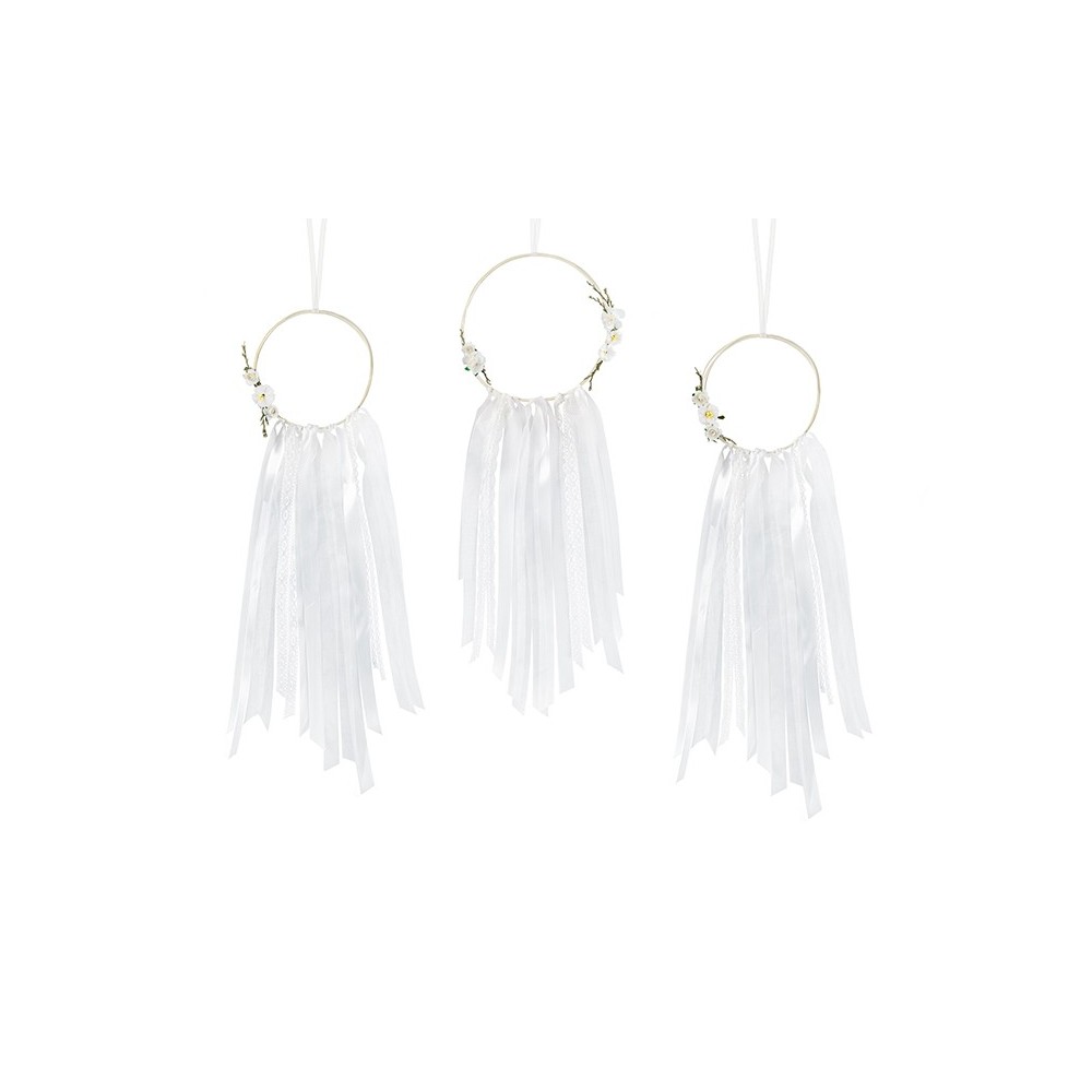 3 Kit de décorations - Attrape rêves - blanc