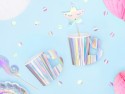 6 Gobelets en papier Sirène irisé