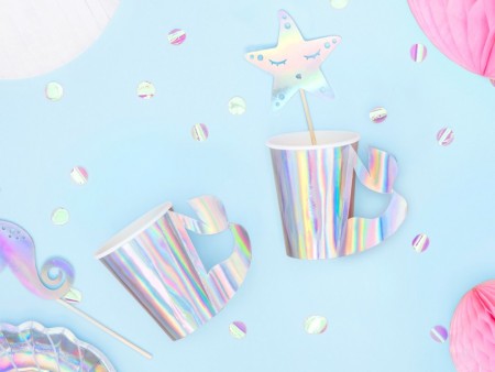 6 Gobelets en papier Sirène...