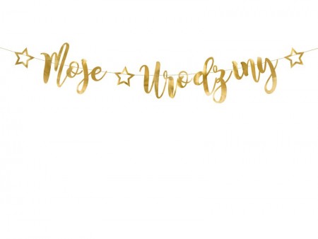 Bannière Mon anniversaire - or