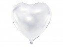 Ballon en mylar Coeur - 61cm - blanc