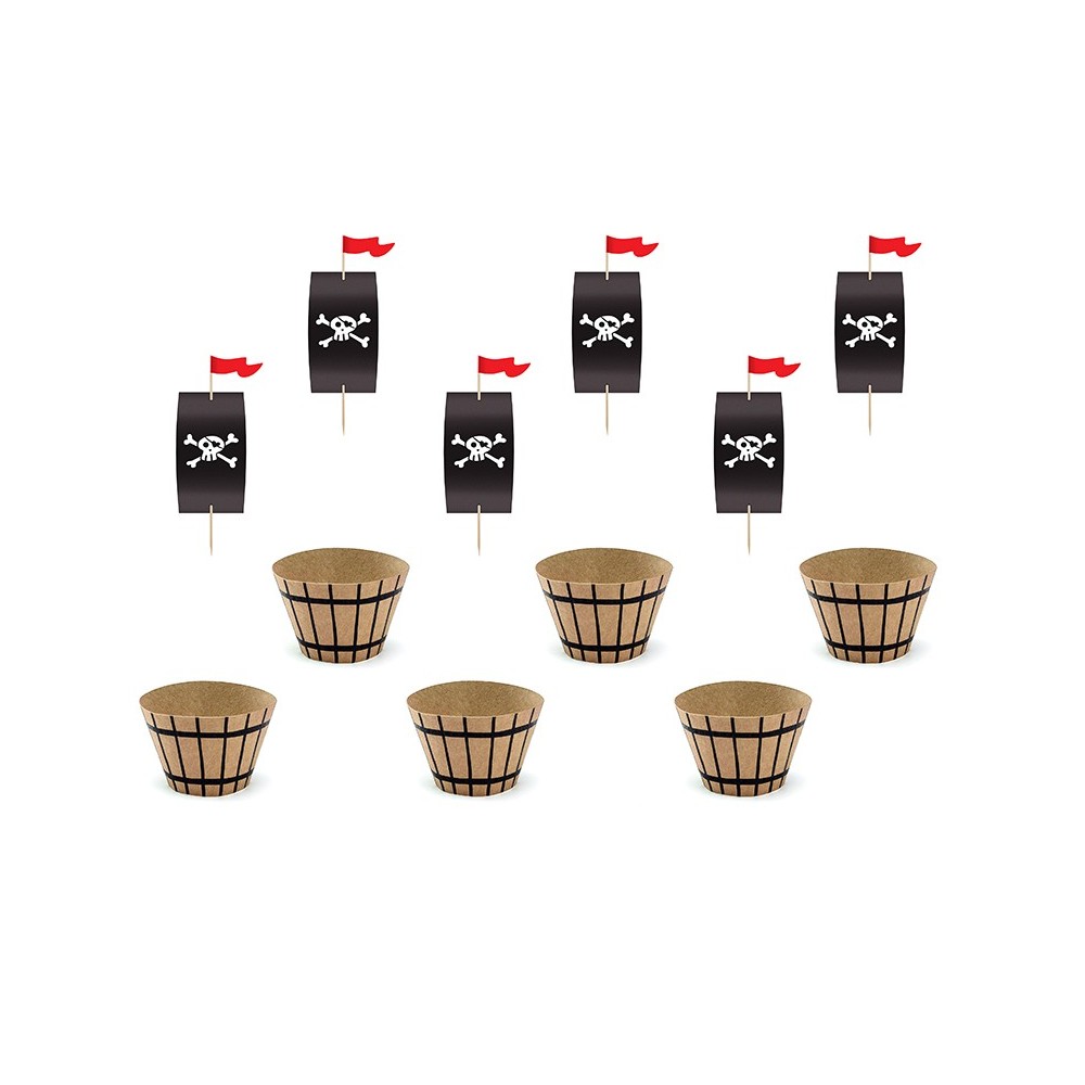 6 Set à muffins Pirates