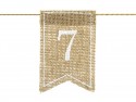 20 Numéros de table en jute