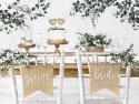 2 Cintres pour chaises Bride Groom