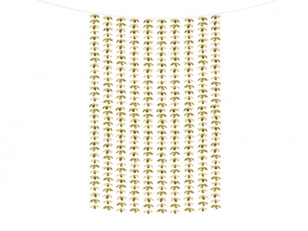 Rideau - Fleurs - or -...