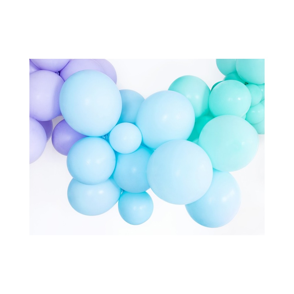 100 Ballon Strong 12cm - bleu clair pastel