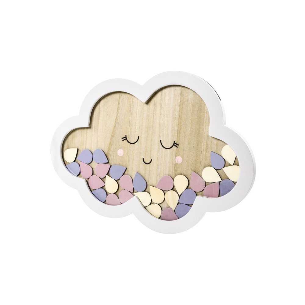 Livre d'or en bois - Nuage