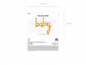 Ballon en mylar Baby - or