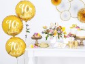 20 Serviettes de table 90e anniversaire - blanc