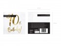 20 Serviettes de table 90e anniversaire - blanc