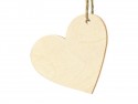 10 Marque -place de table en bois Hearts